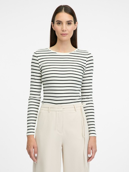 Orsay Krem ženska majica z dolgimi rokavi ORSAY