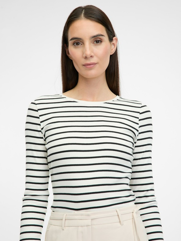 Orsay Krem ženska majica z dolgimi rokavi ORSAY