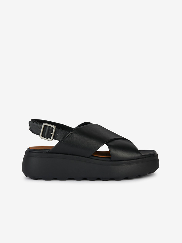 Geox Črni ženski sandali Geox Spherica EC4.1 S