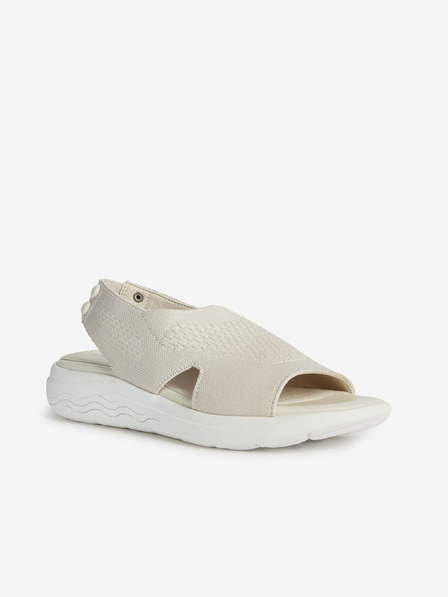 Geox Beli ženski sandali Geox Spherica Ec5