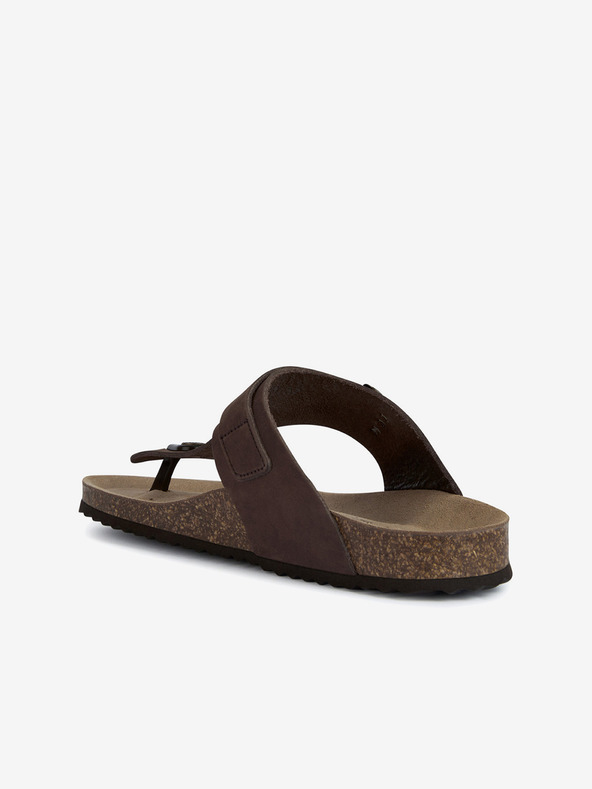 Geox Rjavi ženski natikači Geox Brionia