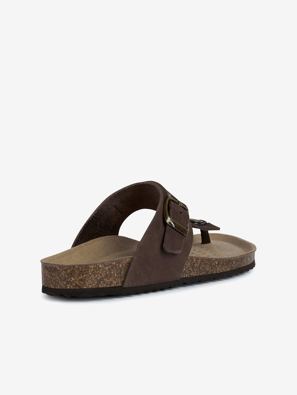 Geox Rjavi ženski natikači Geox Brionia