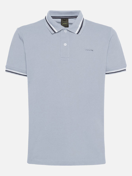 Geox Modré pánske polokošele Geox Polo