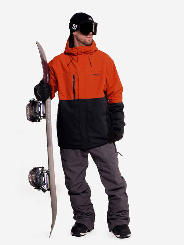 Horsefeathers Jakna za trenirko - rdeča glina/črna Horsefeathers