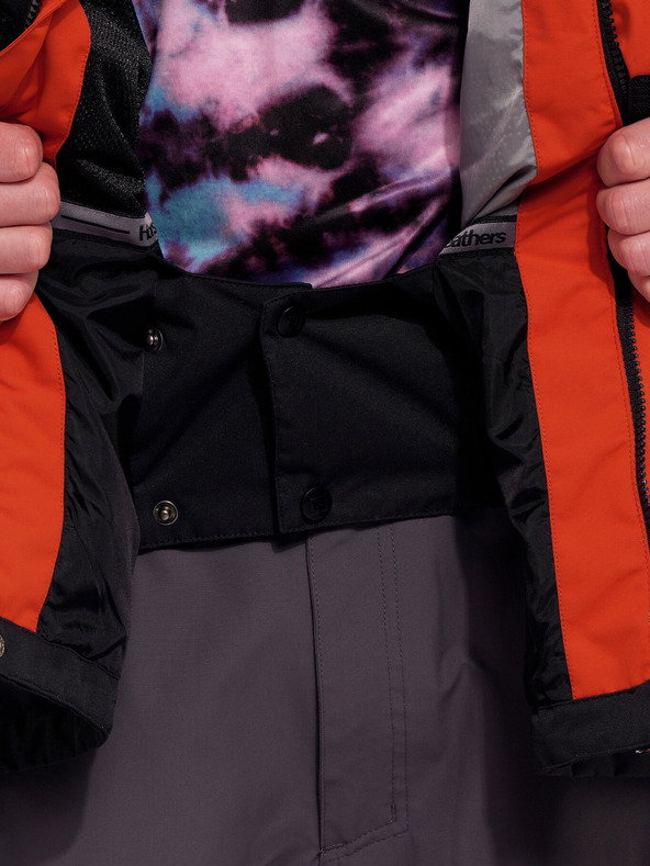 Horsefeathers Jakna za trenirko - rdeča glina/črna Horsefeathers