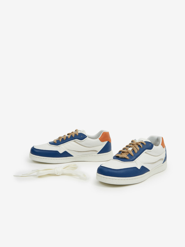 Geox Modro-biele pánske tenisky Geox Warrens