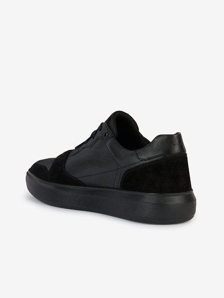 Geox Črne moške usnjene superge Geox Deiven