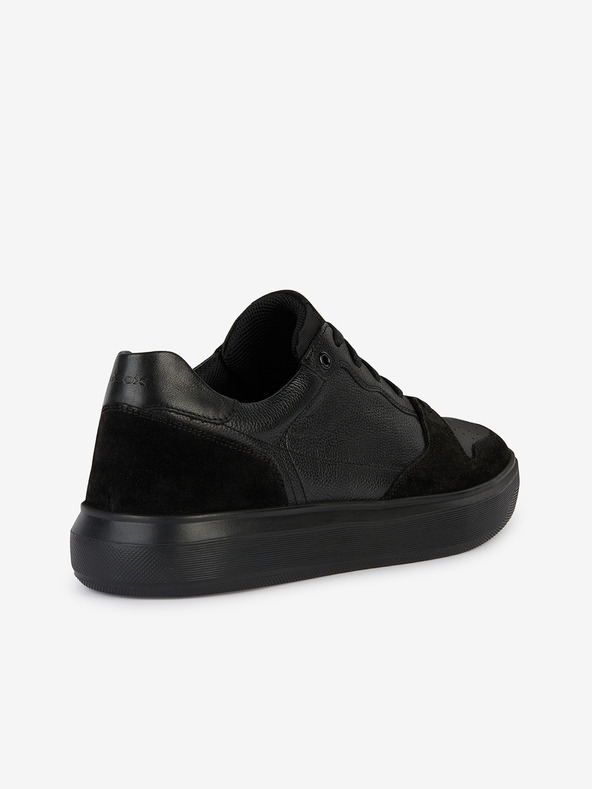 Geox Črne moške usnjene superge Geox Deiven