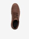 Geox Rjava moška usnjena gležnjarska obutev Geox Adacter