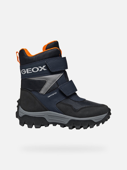 Geox Tmavo modré detské zimné topánky Geox Himalaya B ABX