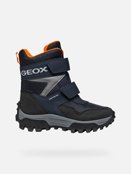 Geox Tmavo modré detské zimné topánky Geox Himalaya B ABX