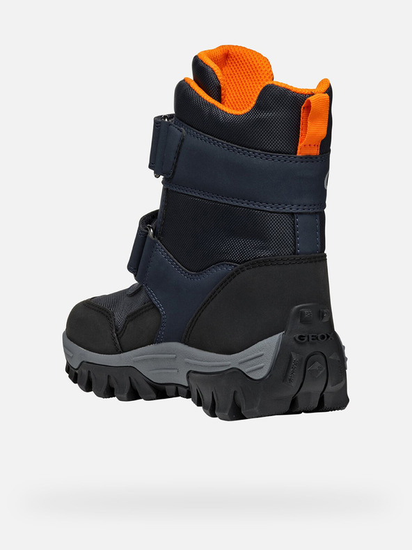 Geox Tmavo modré detské zimné topánky Geox Himalaya B ABX