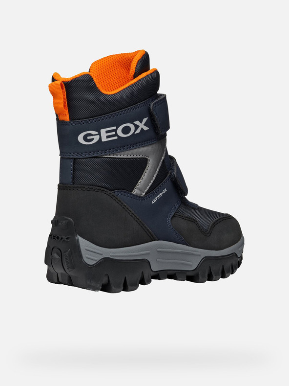 Geox Tmavo modré detské zimné topánky Geox Himalaya B ABX