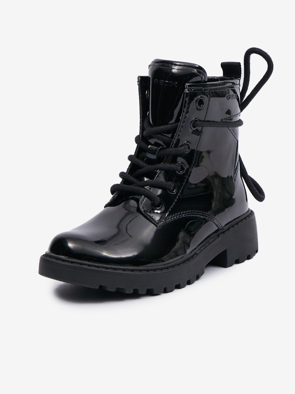 Geox Črni dekliški gležnjarji Geox Casey