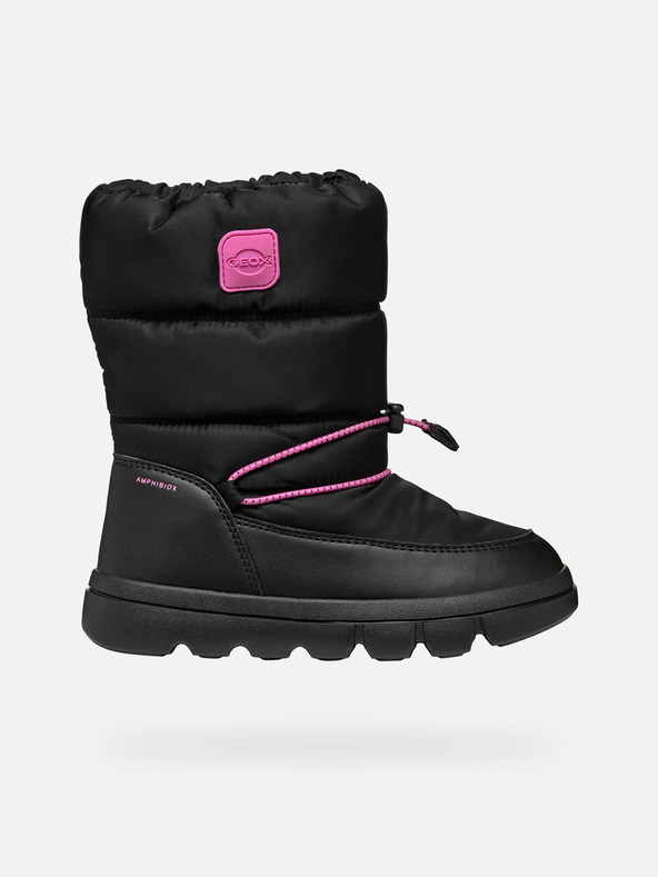 Geox Črna dekliška zimska obutev Geox Willaboo B A
