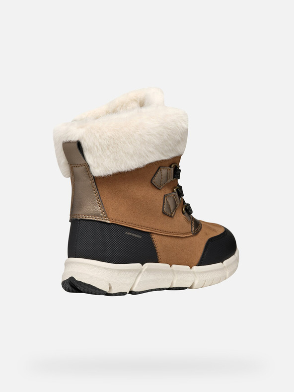 Geox Svetlo rjavi dekliški gležnjarji Geox Flexyper AB