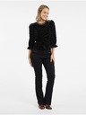 Orsay Črna žametna bluza ORSAY