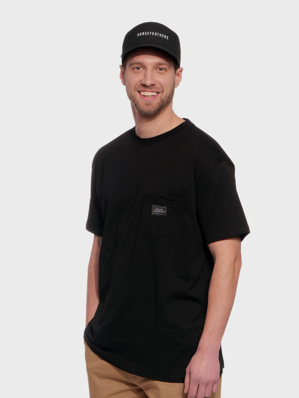 Horsefeathers Majica Alpha - črna, velikost L HORSEFEATHERS