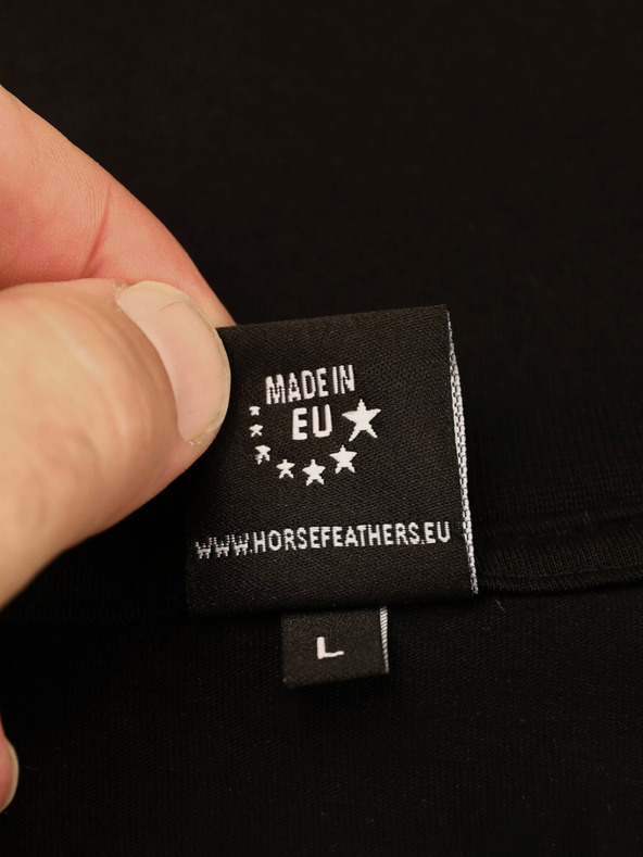 Horsefeathers Majica Alpha - črna, velikost L HORSEFEATHERS