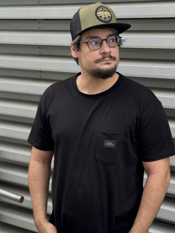 Horsefeathers Majica Alpha - črna, velikost L HORSEFEATHERS