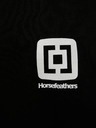 Horsefeathers Črna moška majica s kratkimi rokavi Horsefeathers Mini s potiskanim logotipom