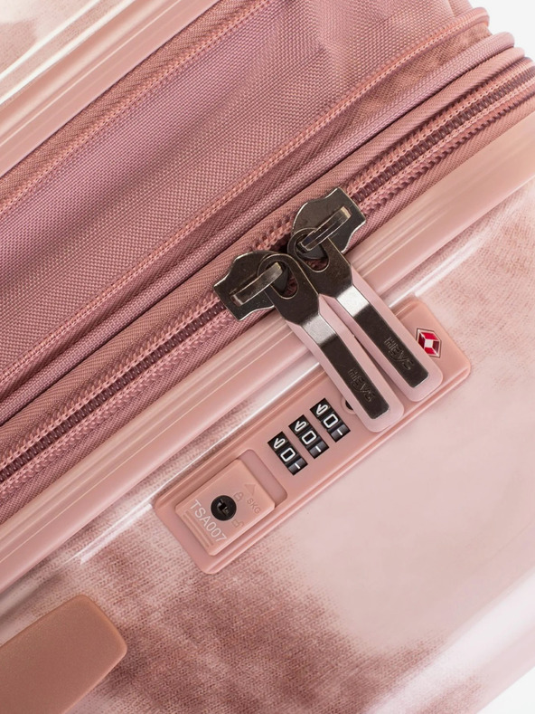 Heys Potovalni kovček z rožnatim vzorcem Heys Tie-Dye S