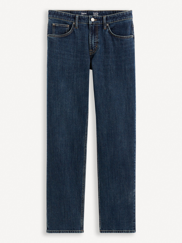 Celio Temno modre moške kavbojke rednega kroja Celio Fostones