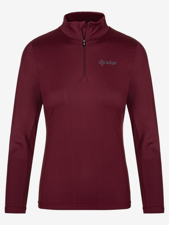 Kilpi Ženska termalna majica v bordo barvi s pokončnim ovratnikom KILPI WILLIE