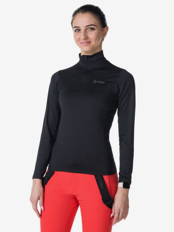 Kilpi Ženska termalna majica v bordo barvi s pokončnim ovratnikom KILPI WILLIE