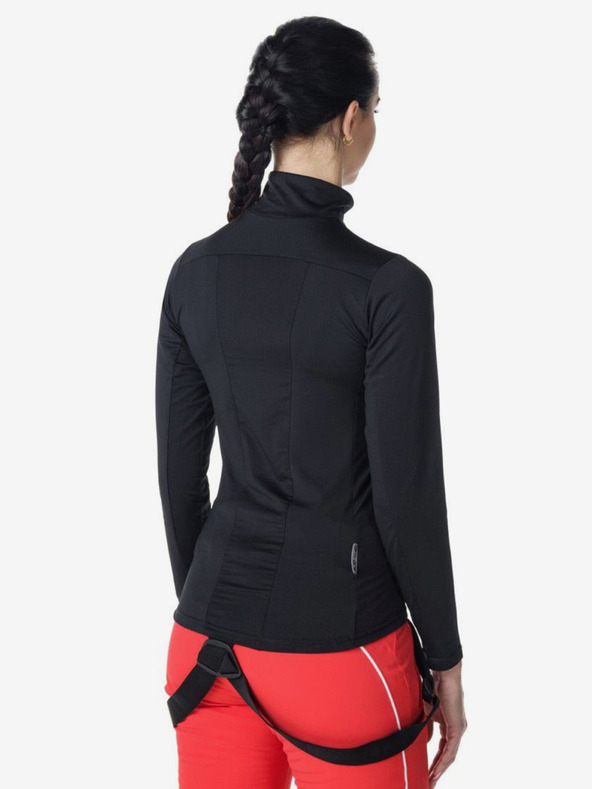 Kilpi Ženska termalna majica v bordo barvi s pokončnim ovratnikom KILPI WILLIE