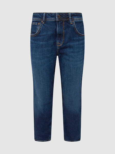 Pepe Jeans Temno modre ženske kavbojke ravnega kroja Pepe Jeans Violet