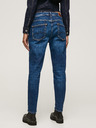 Pepe Jeans Temno modre ženske kavbojke ravnega kroja Pepe Jeans Violet