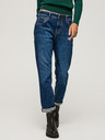 Pepe Jeans Temno modre ženske kavbojke ravnega kroja Pepe Jeans Violet