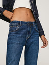 Pepe Jeans Temno modre ženske kavbojke ravnega kroja Pepe Jeans Violet