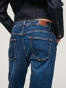 Pepe Jeans Temno modre ženske kavbojke ravnega kroja Pepe Jeans Violet