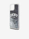 DKNY Liquid Glitter Arch Logo hrbtni ovitek za iPhone 14 Black DKNY
