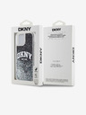 DKNY Liquid Glitter Arch Logo hrbtni ovitek za iPhone 14 Black DKNY
