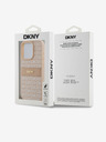 DKNY PU Leather Repeat Pattern Tonal Stripe Back Cover za iPhone 15 Pro Pink DKNY