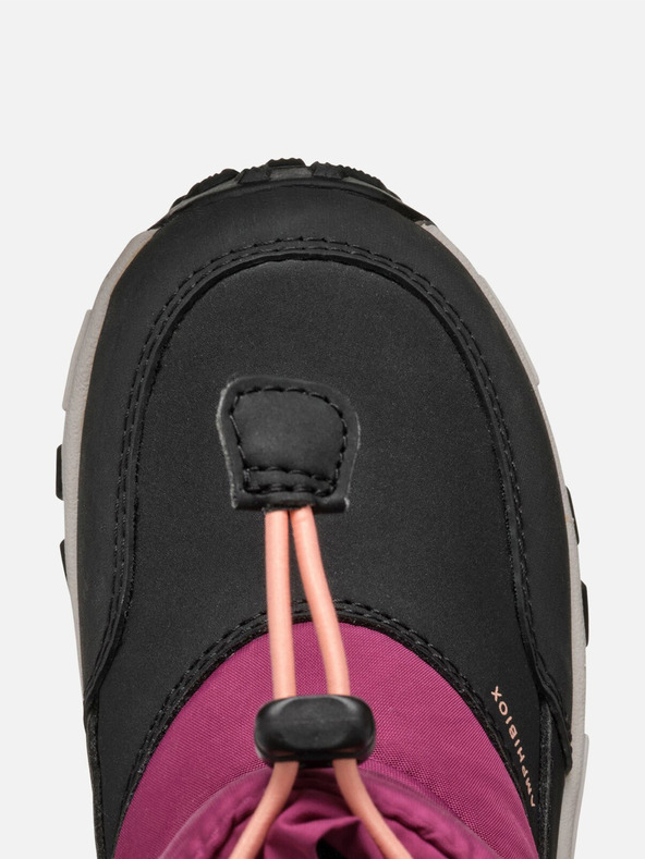 Geox Červená dievčenská zimné topánky Geox Himalaya B Ab