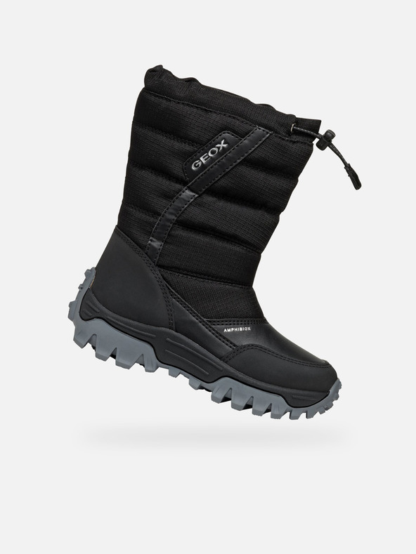 Geox Črni deški zimski čevlji Geox Himalaya ABX