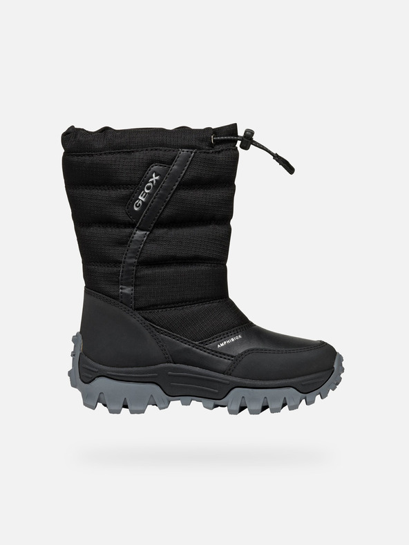 Geox Črni deški zimski čevlji Geox Himalaya ABX