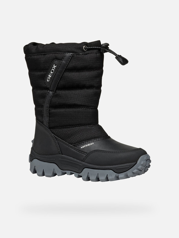 Geox Črni deški zimski čevlji Geox Himalaya ABX