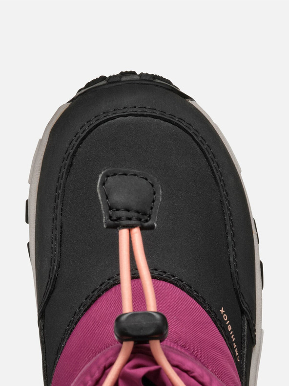 Geox Červená dievčenská zimné topánky Geox Himalaya B Ab