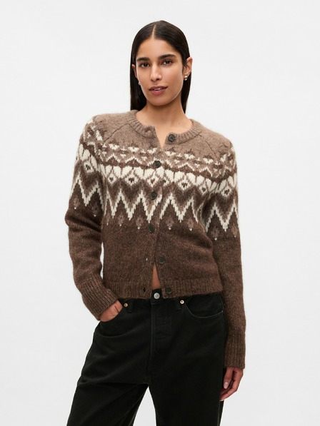 GAP Crop kardigán Fair Isle