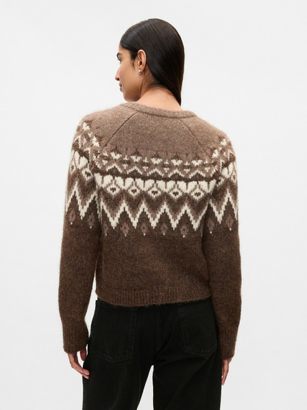 GAP Crop kardigán Fair Isle
