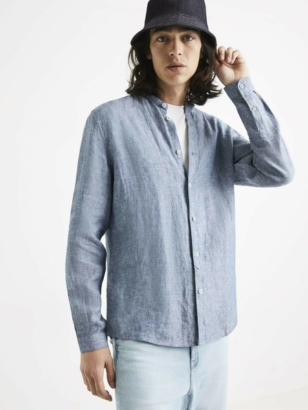 Celio Modra lanena srajca Celio Ratamao