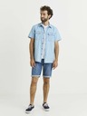 Celio Svetlomodra moška srajca iz džinsa z žepi Celio