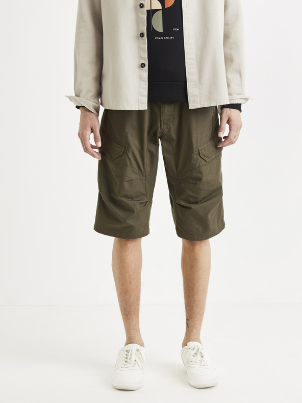 Celio Rjave kratke hlače Celio Tocourtebm