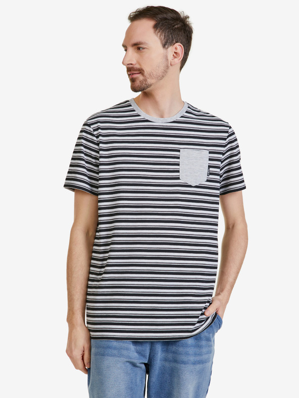 Sam 73 Siva moška črtasta majica SAM 73 Martin