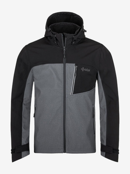 Kilpi Črna in siva moška softshell jakna Kilpi RAVIO-M